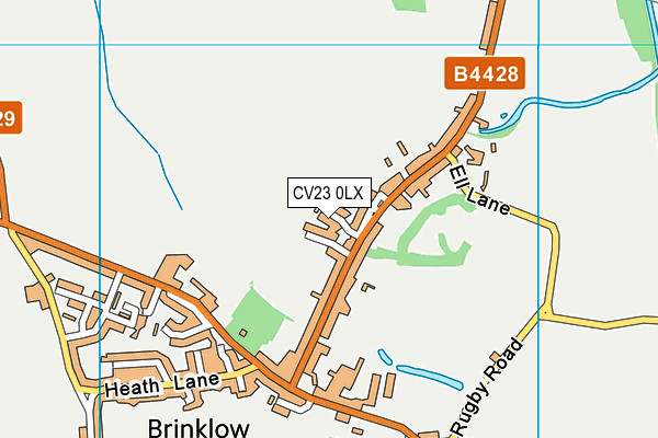 CV23 0LX map - OS VectorMap District (Ordnance Survey)