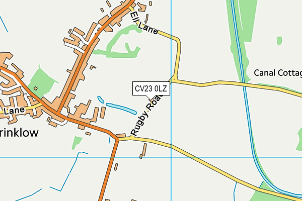CV23 0LZ map - OS VectorMap District (Ordnance Survey)