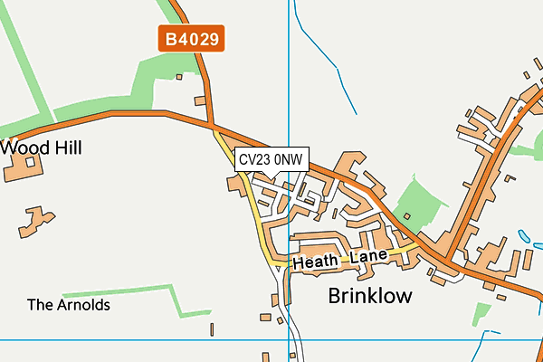 CV23 0NW map - OS VectorMap District (Ordnance Survey)