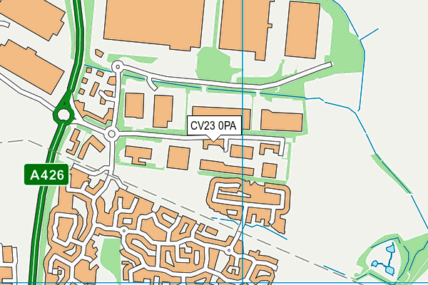 CV23 0PA map - OS VectorMap District (Ordnance Survey)