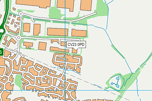 CV23 0PD map - OS VectorMap District (Ordnance Survey)