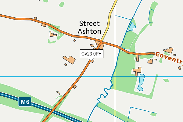 CV23 0PH map - OS VectorMap District (Ordnance Survey)