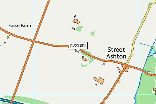 CV23 0PJ map - OS VectorMap District (Ordnance Survey)