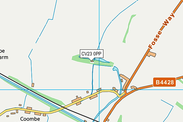 CV23 0PP map - OS VectorMap District (Ordnance Survey)
