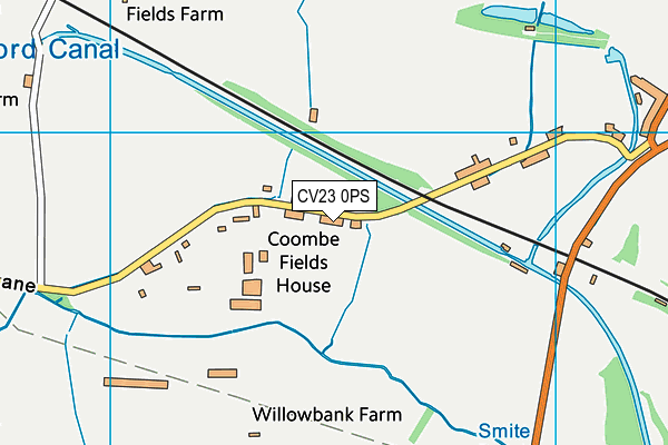 CV23 0PS map - OS VectorMap District (Ordnance Survey)