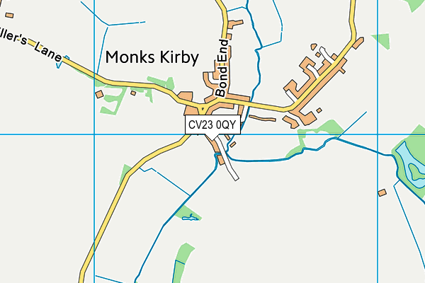 CV23 0QY map - OS VectorMap District (Ordnance Survey)