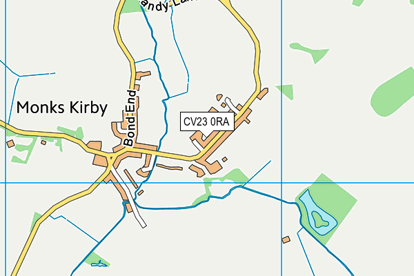 The Revel CofE (Aided) Primary School map (CV23 0RA) - OS VectorMap District (Ordnance Survey)
