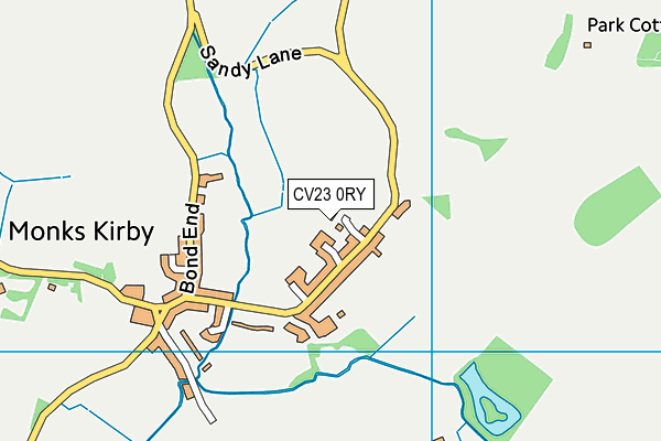 CV23 0RY map - OS VectorMap District (Ordnance Survey)