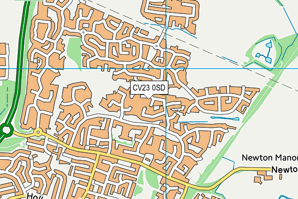 CV23 0SD map - OS VectorMap District (Ordnance Survey)