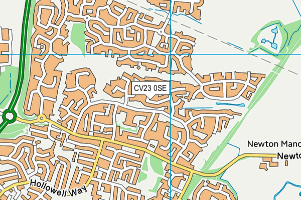 CV23 0SE map - OS VectorMap District (Ordnance Survey)