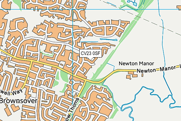 CV23 0SF map - OS VectorMap District (Ordnance Survey)