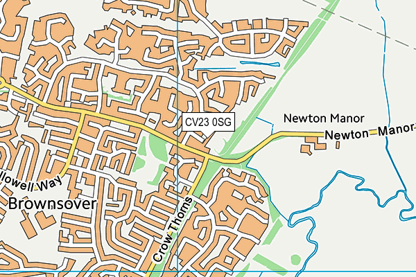 CV23 0SG map - OS VectorMap District (Ordnance Survey)
