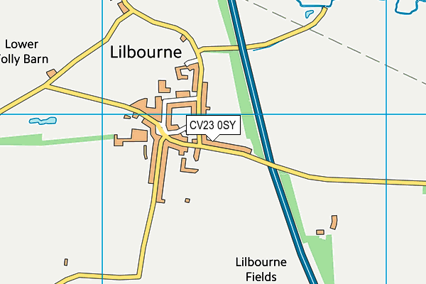 CV23 0SY map - OS VectorMap District (Ordnance Survey)