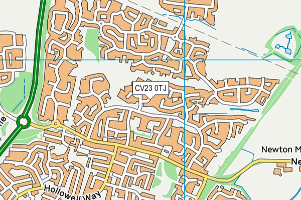 CV23 0TJ map - OS VectorMap District (Ordnance Survey)