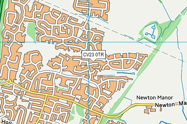 CV23 0TR map - OS VectorMap District (Ordnance Survey)