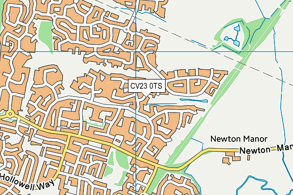 CV23 0TS map - OS VectorMap District (Ordnance Survey)