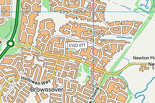 CV23 0TT map - OS VectorMap District (Ordnance Survey)