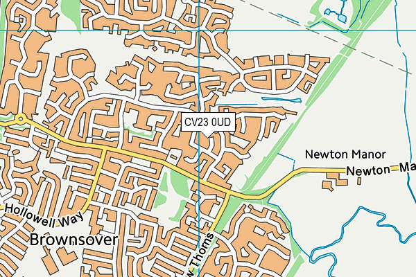 CV23 0UD map - OS VectorMap District (Ordnance Survey)