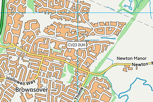 CV23 0UH map - OS VectorMap District (Ordnance Survey)