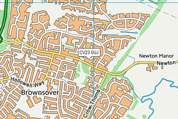 CV23 0UJ map - OS VectorMap District (Ordnance Survey)