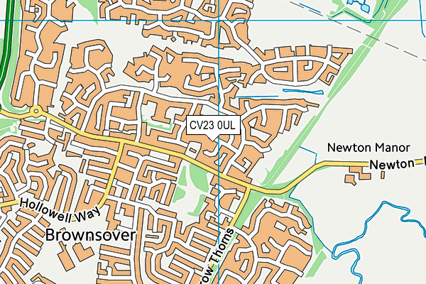 CV23 0UL map - OS VectorMap District (Ordnance Survey)