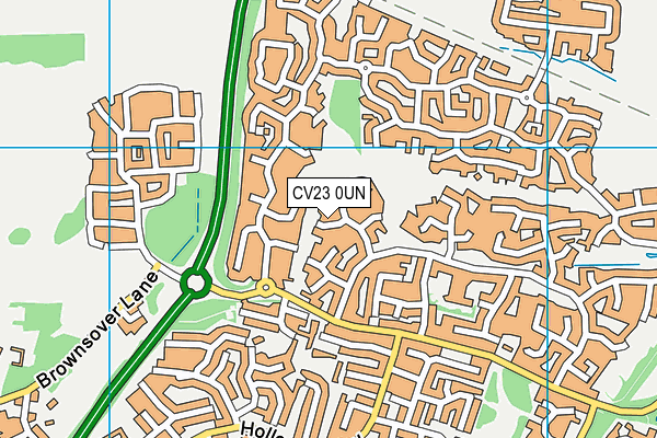 CV23 0UN map - OS VectorMap District (Ordnance Survey)