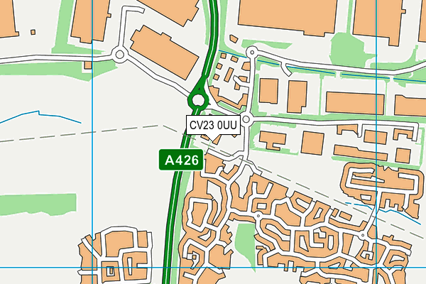 CV23 0UU map - OS VectorMap District (Ordnance Survey)