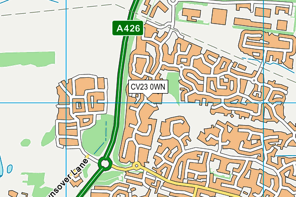 CV23 0WN map - OS VectorMap District (Ordnance Survey)