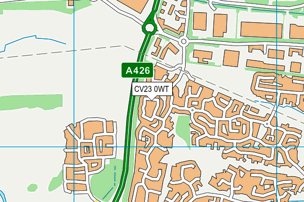 CV23 0WT map - OS VectorMap District (Ordnance Survey)