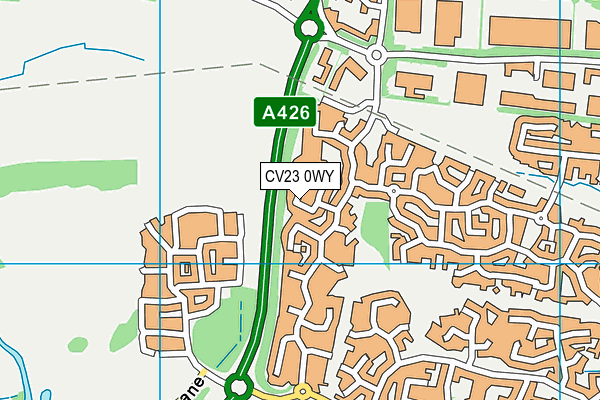 CV23 0WY map - OS VectorMap District (Ordnance Survey)