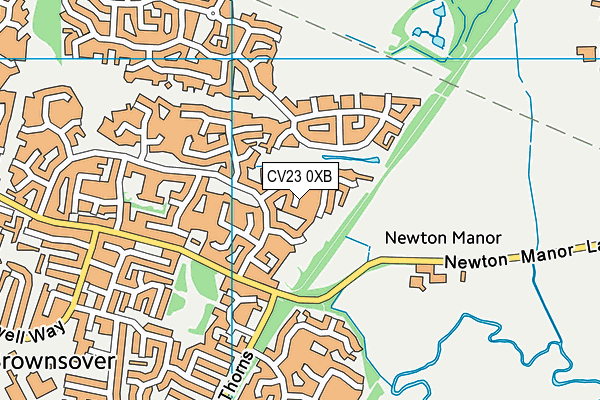 CV23 0XB map - OS VectorMap District (Ordnance Survey)