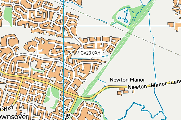 CV23 0XH map - OS VectorMap District (Ordnance Survey)