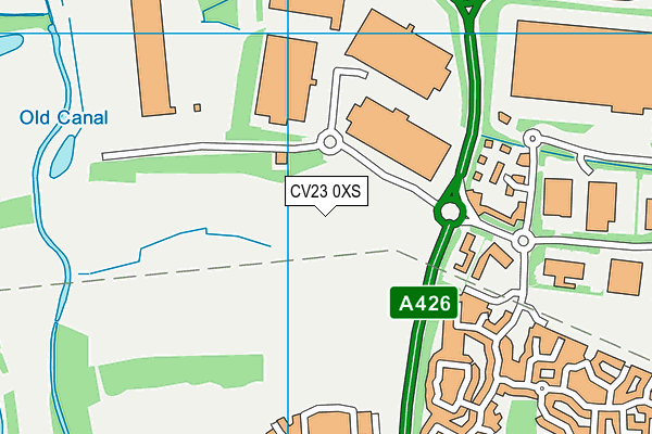 CV23 0XS map - OS VectorMap District (Ordnance Survey)