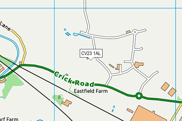 CV23 1AL map - OS VectorMap District (Ordnance Survey)