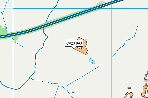 CV23 8AJ map - OS VectorMap District (Ordnance Survey)