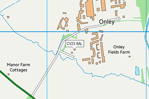 CV23 8AL map - OS VectorMap District (Ordnance Survey)