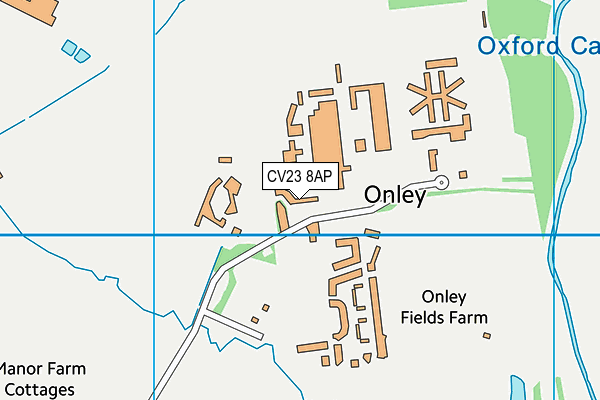 CV23 8AP map - OS VectorMap District (Ordnance Survey)
