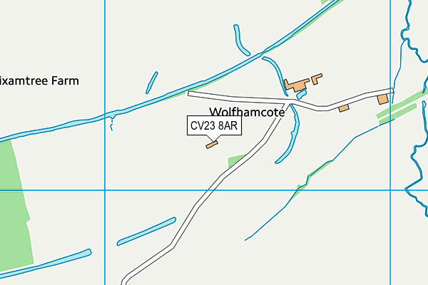 CV23 8AR map - OS VectorMap District (Ordnance Survey)