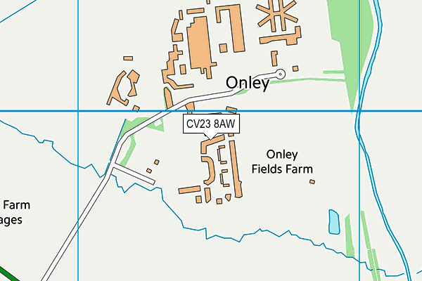 Onley Park Football Pitch map (CV23 8AW) - OS VectorMap District (Ordnance Survey)