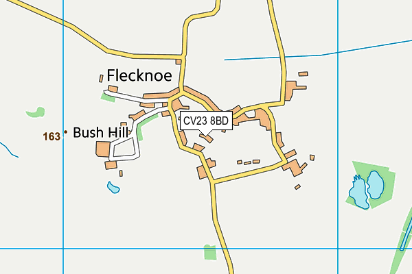 CV23 8BD map - OS VectorMap District (Ordnance Survey)