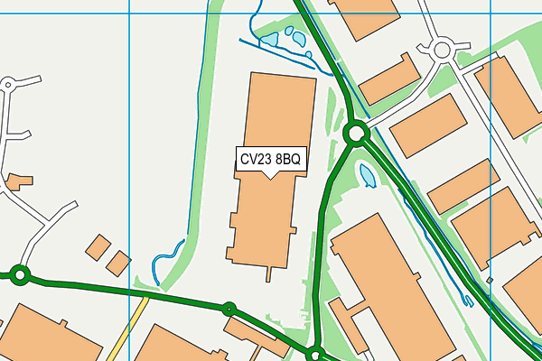 CV23 8BQ map - OS VectorMap District (Ordnance Survey)
