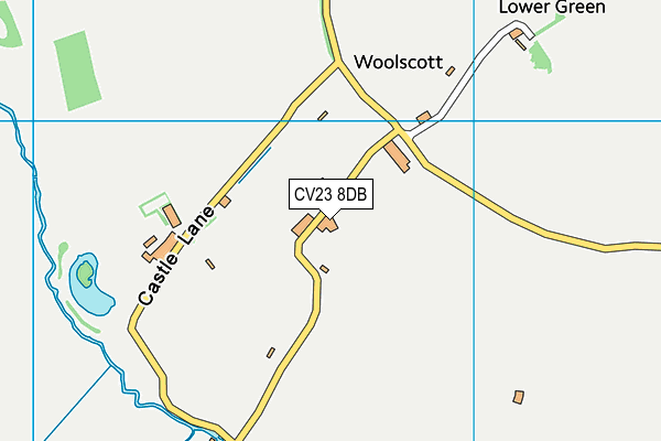 CV23 8DB map - OS VectorMap District (Ordnance Survey)