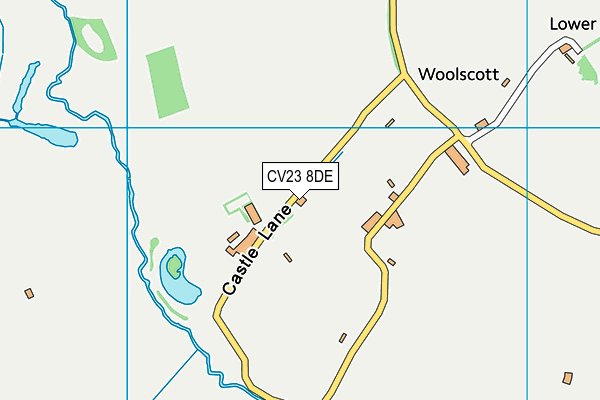CV23 8DE map - OS VectorMap District (Ordnance Survey)