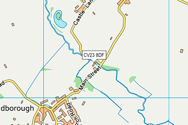 CV23 8DF map - OS VectorMap District (Ordnance Survey)