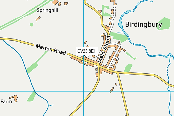 CV23 8EH map - OS VectorMap District (Ordnance Survey)