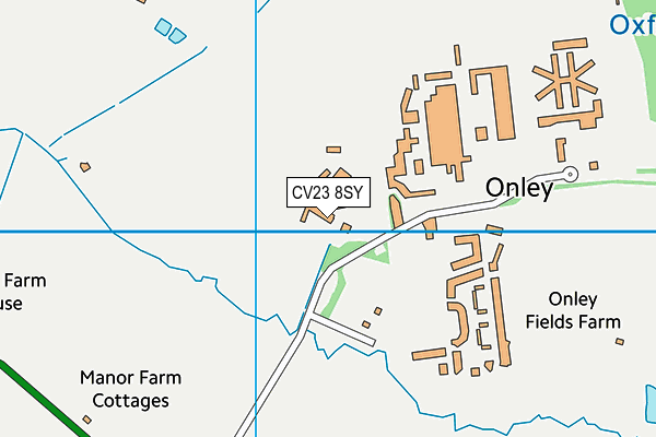 Rainsbrook Secure Training Centre map (CV23 8SY) - OS VectorMap District (Ordnance Survey)