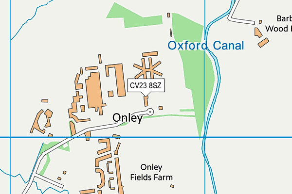 Hmp Rye Hill map (CV23 8SZ) - OS VectorMap District (Ordnance Survey)
