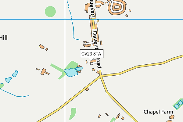 CV23 8TA map - OS VectorMap District (Ordnance Survey)