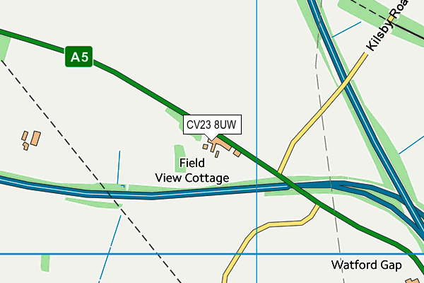 CV23 8UW map - OS VectorMap District (Ordnance Survey)