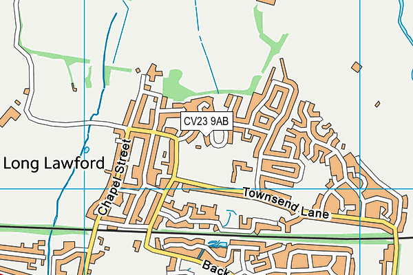 CV23 9AB map - OS VectorMap District (Ordnance Survey)